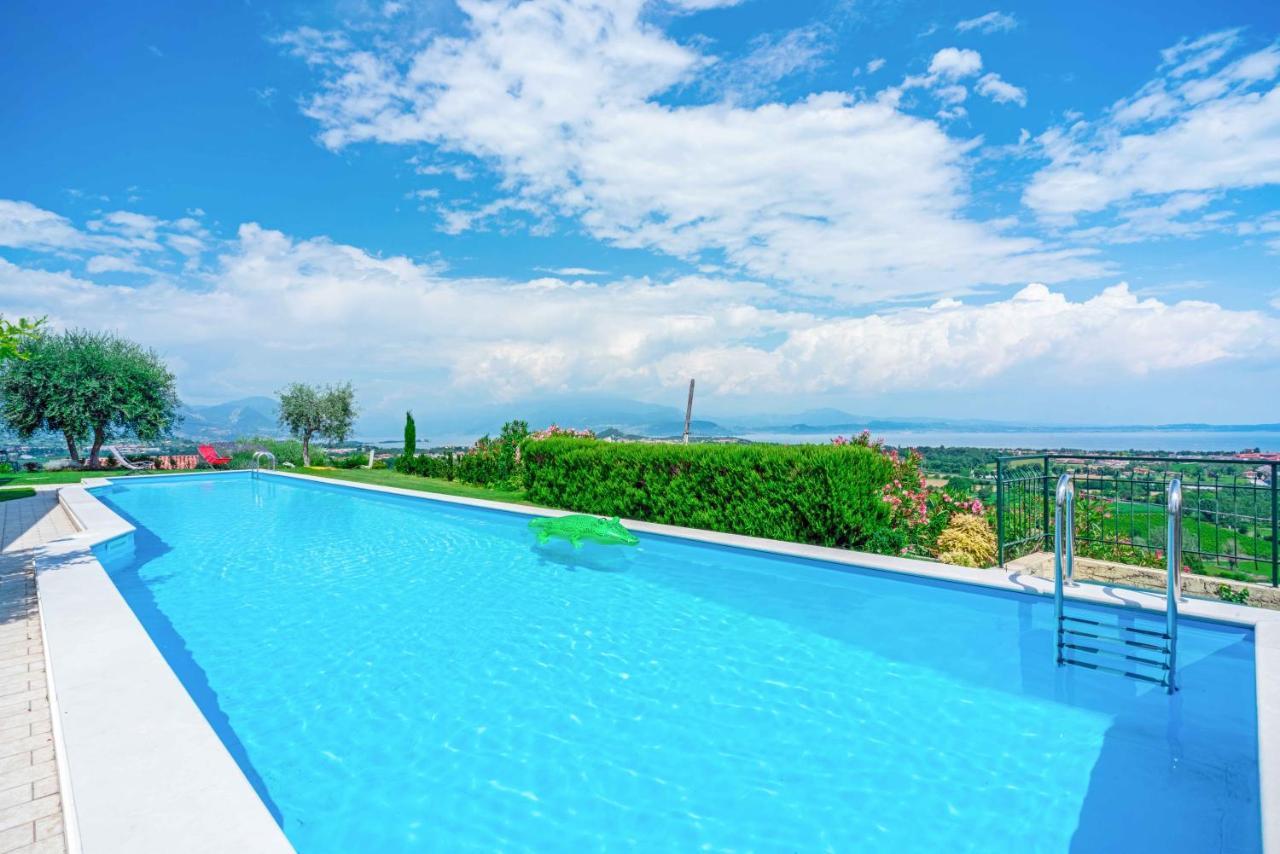 Piscina Panoramica - La Casa Volante Villa Soiano del Lago Kültér fotó