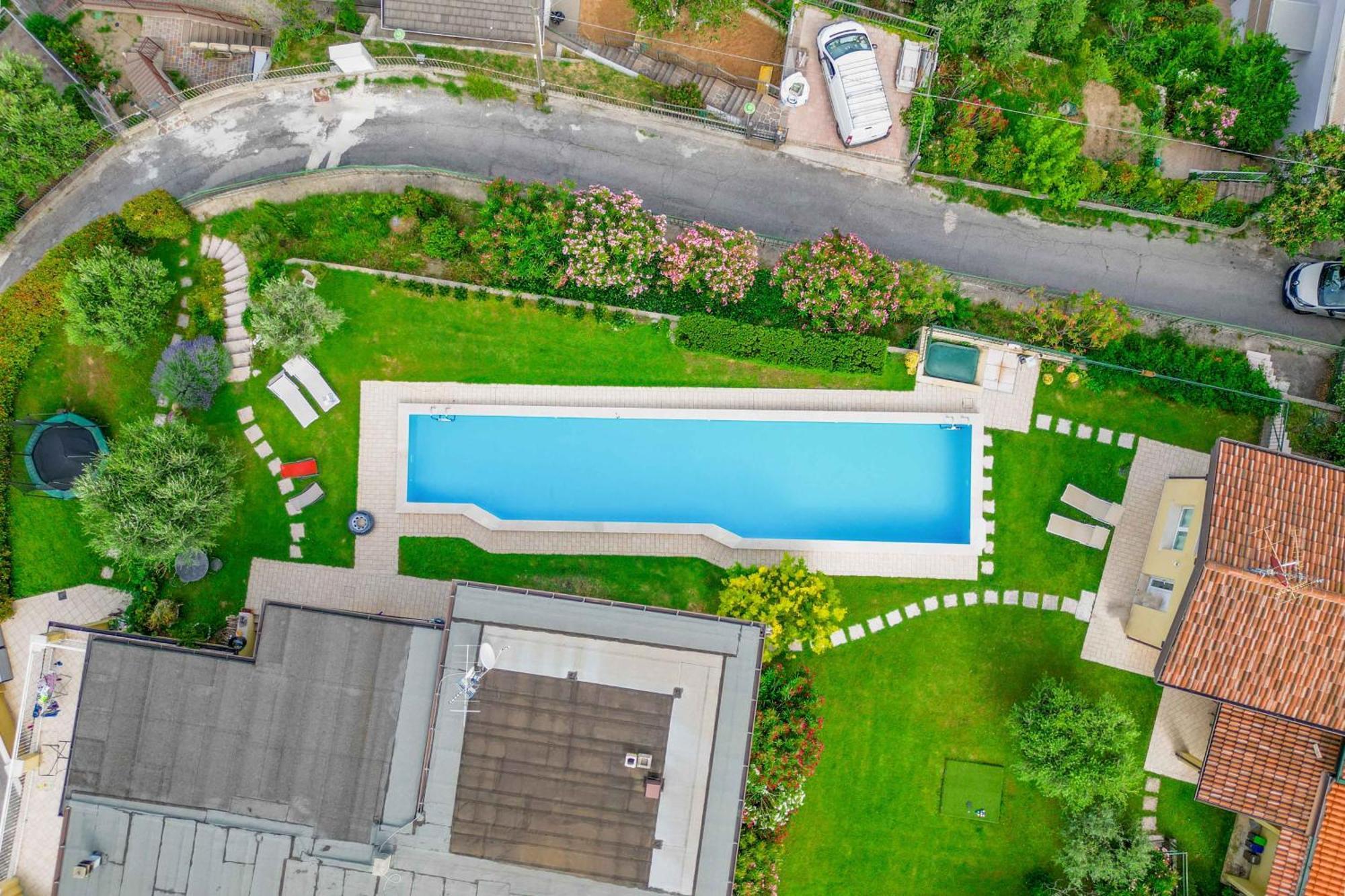 Piscina Panoramica - La Casa Volante Villa Soiano del Lago Kültér fotó